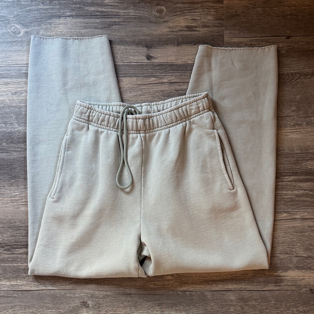 TNA Cozy Fleece Joggers in Light Green